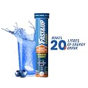 Fast&Up Reload (20 Litres) Low Sugar energy drink for Instant Hydration - 80 Effervescent Tablets with all 5 Essential Electrolytes + Added Vitamins - Certified Electrolytes Drink - Blueberry flavour gallery image