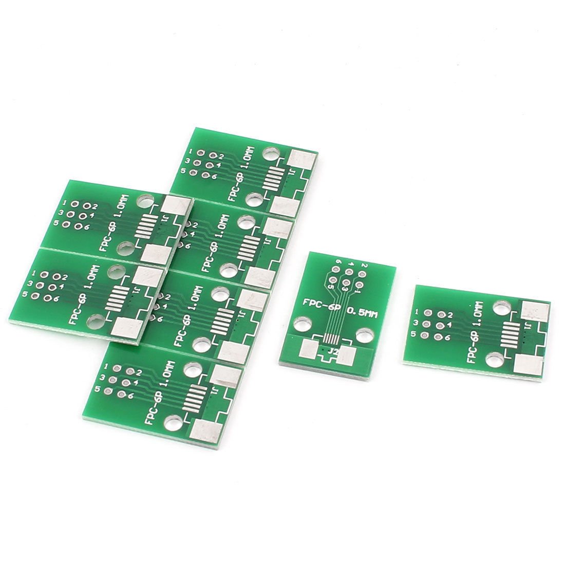 10Pcs 17 x 26mm/0.7" x 1" FPC 6Pins Adapter PCB Converter Board