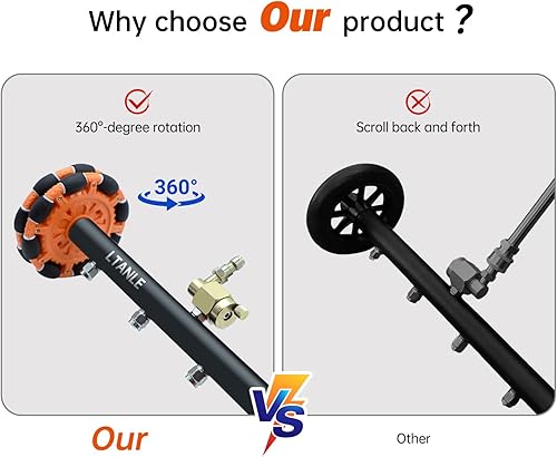 Miniatura 2 de 2 en 1 se puede mover horizontalmente lavadora a presión limpiador de tren de rodaje, escoba de agua, limpiador de superficies de 15 pulgadas,