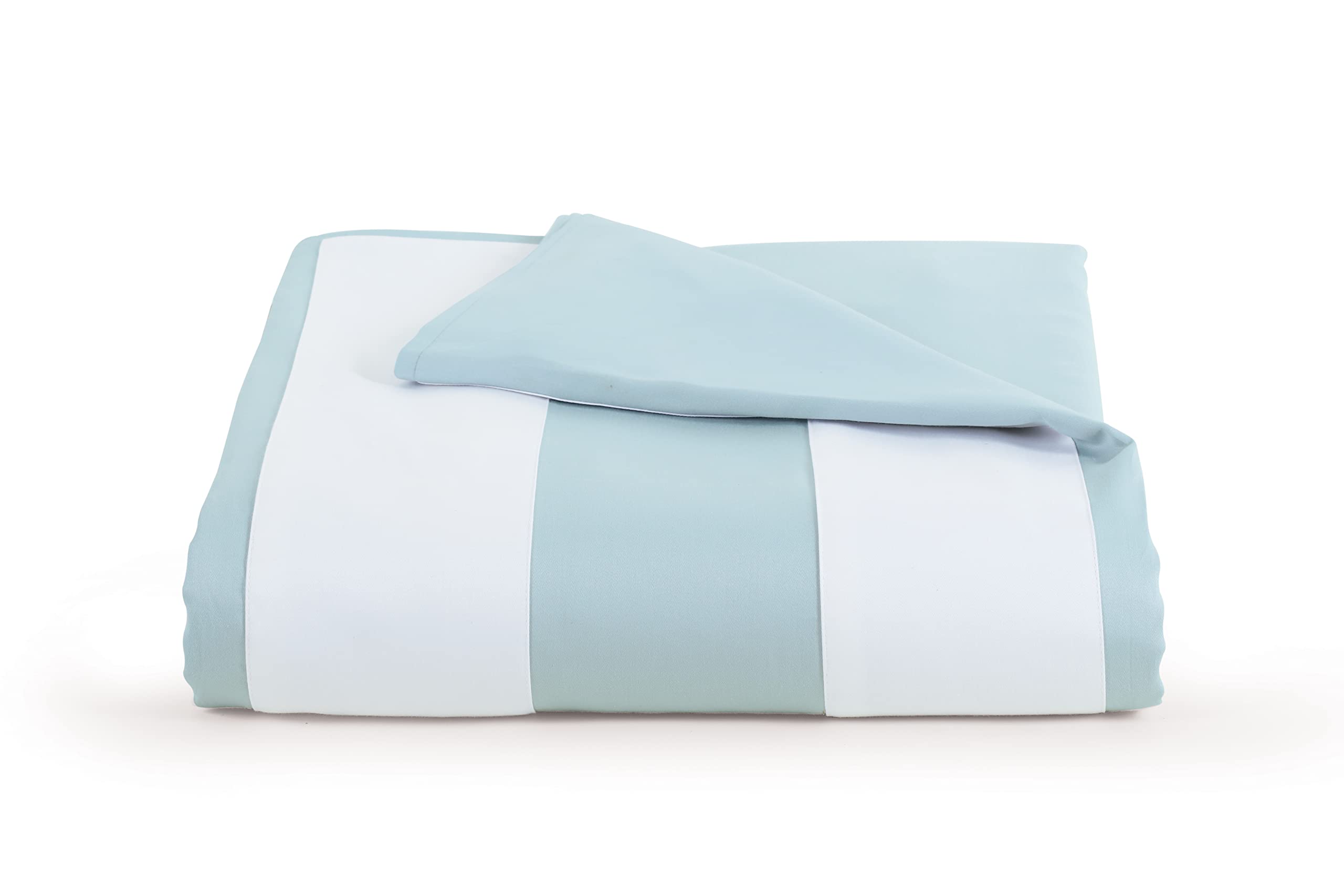 Spread SpainBotanic Cotton 550 Thread Count Super King Size Bedsheet (108x108 ) with 2 Pillow Covers (18x27) - Mint