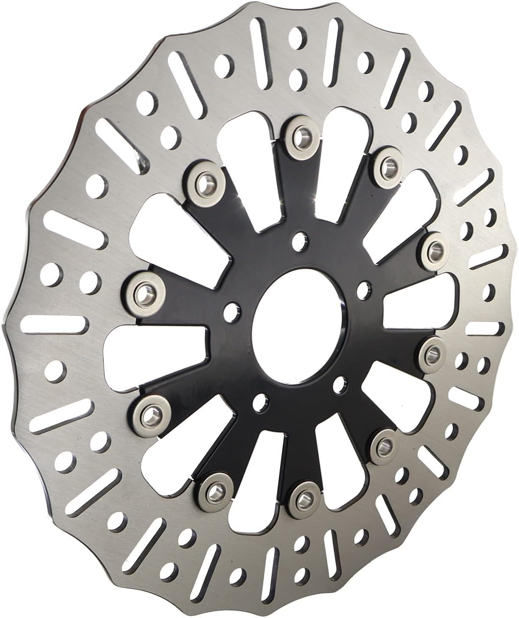 11.8" Floating Front Brake Rotor Disc Fit for Harley Touring Electra Glide Road Glide Street Glide Road King Ultra Custom Special (30mm) (Front)