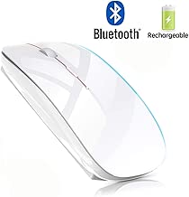 Rechargeable Bluetooth Mouse for MacBook Pro Wireless Bluetooth Mouse for Mac Laptop MacBook Air Windows Notebook MacBook (White) - coolthings.us
