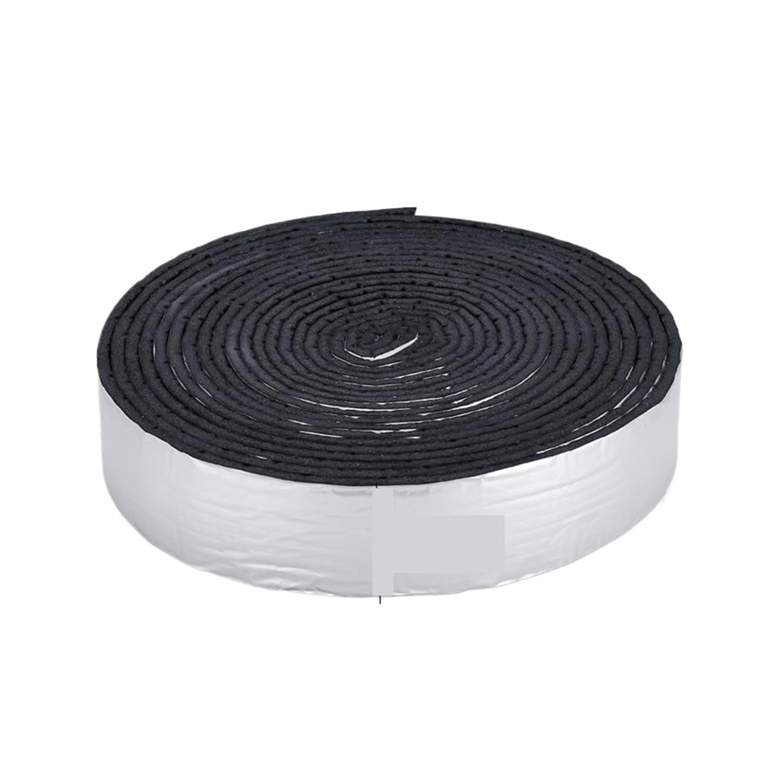 Luoaxinn 10M (1Roll) Self Adhesive Aluminium Foam Antifreeze Pipe Insulation Tape Roll Aluminum Foil Rubber Foam Self Adhesive Wrap For Outdoor Winter Waterpipe Freeze Protection