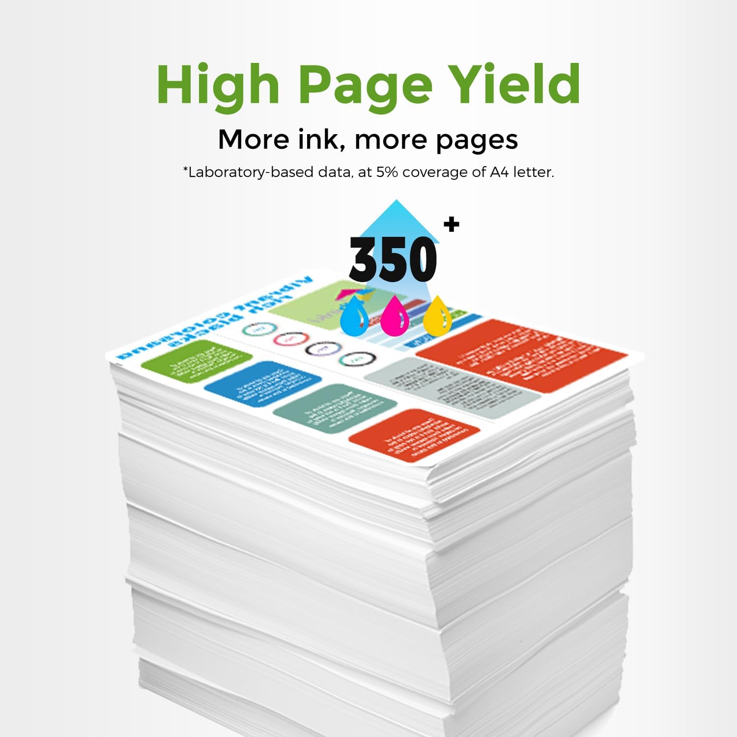 61XL Color Ink Cartridge Replacement for HP 61 XL 61 Color Ink for Envy 4500 4502 5534 5535 DeskJet 2512 3510 2542 2540 2544 3000 3050a 3052a 1055 2548 OfficeJet 4630 4632 Printer (2-Pack Tricolor)