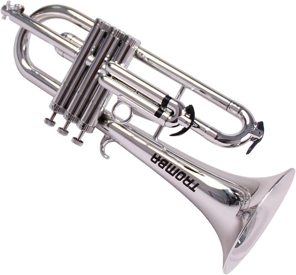 Tromba TF-SL Pro Professional Plastic BB Flugelhorn, Silver
