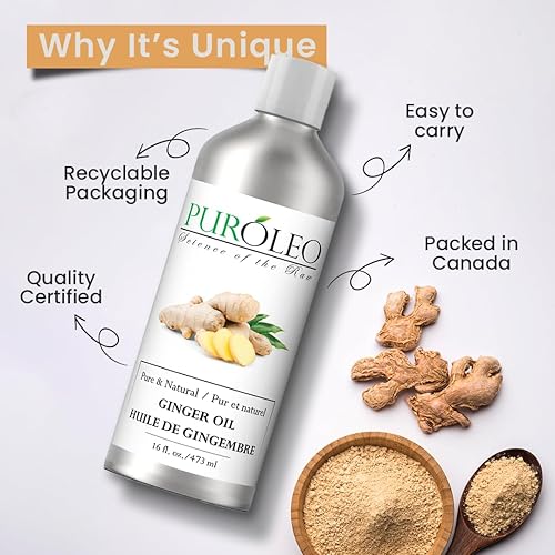 Miniatura 10 de Aceite esencial de jengibre PUROLEO, 32 onzas líquidas32.0 fl oz