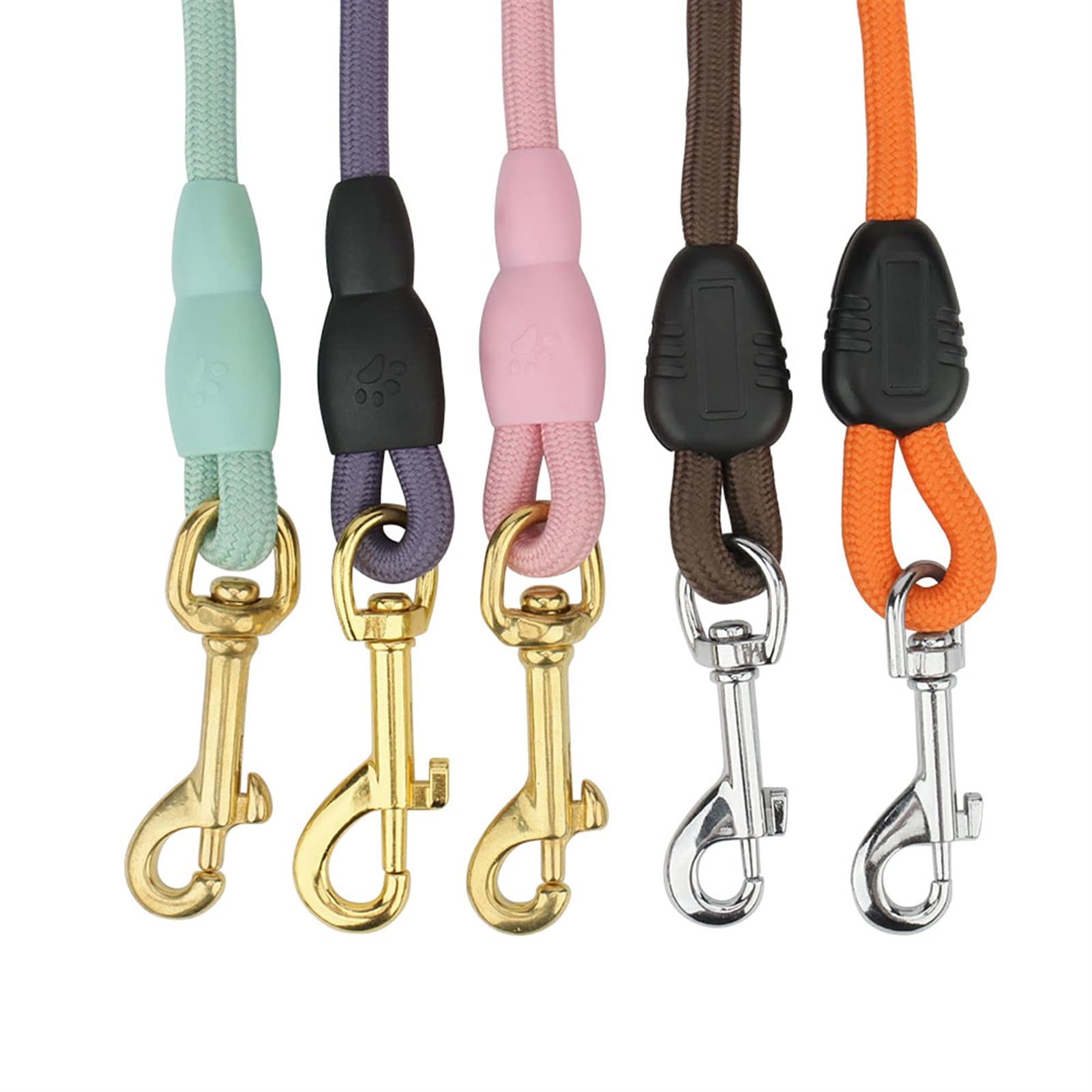 5M/10M Hundeleinen Lange Haustierleine Puppy Walk Training Rundes Seil for Kleine Mittelgroße Große Hunde Mit Schaumstoffgriff (Color : Coffee, Size : S 5M)