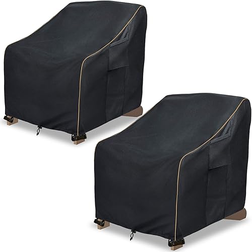 Paquete de 2 fundas para sillas Adirondack de patio, impermeables, resistentes, para exteriores, fundas para sillas de patio Adirondack para sillas