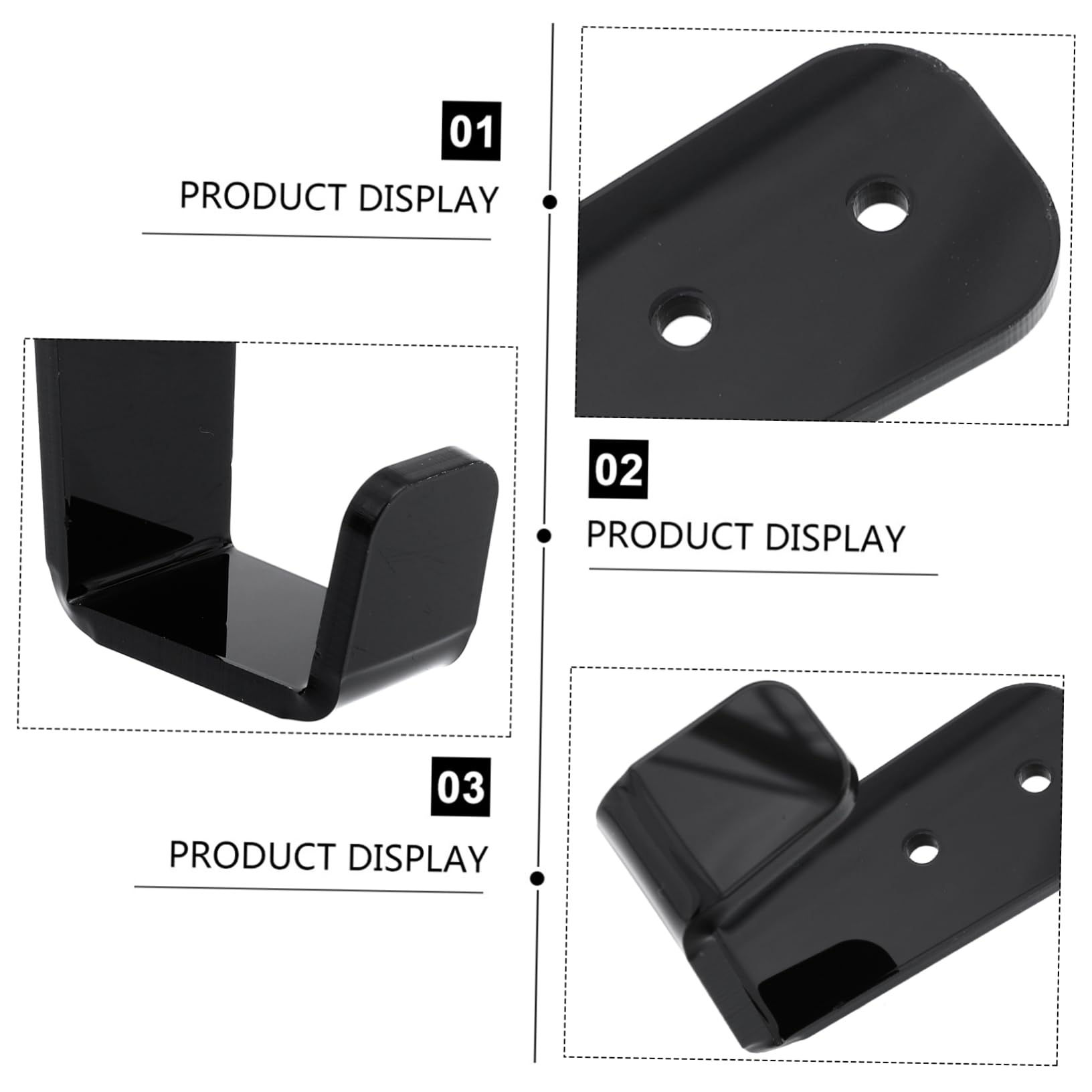 Mipcase rastrelliera per mazze da hockey aste kit sciolina per snowboard ghiaccio In piedi bastoni supporti sospesi multiuso rastrelliere per mazze da hockey da parete Acrilico Black