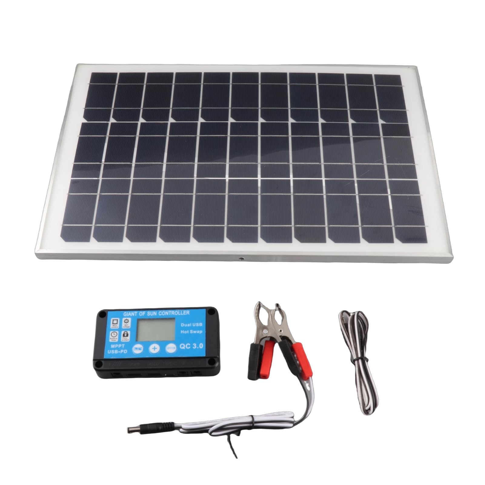 Kit Pannello Solare, Pannello Solare Multiuso da 100W Cella Fotovoltaica Ad Alta Efficienza Modulo Monocristallino Dotato di Controller Resistente All'Acqua 20A 12V for Camping, Vantaggi