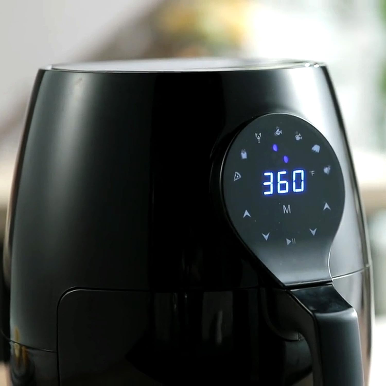 Avilia Frytkownica powietrza 7.5 litrów, Air Fryer oszczędność energii, z funkcjami na wyświetlaczu LED, łatwy do czyszczenia, 1600W