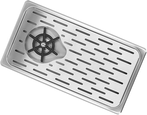 Miniatura 5 de TOPINCN Lavadora Enjuagador de vidrio 2 Lavadora de vidrio G1 Bar Fregadero Plata G1 2 Accesorios Piezas automáticas para salida de agua para alta