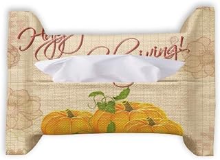 Pumkin Saco de papel com estampa de Dia de Ação de Graças para lenços faciais