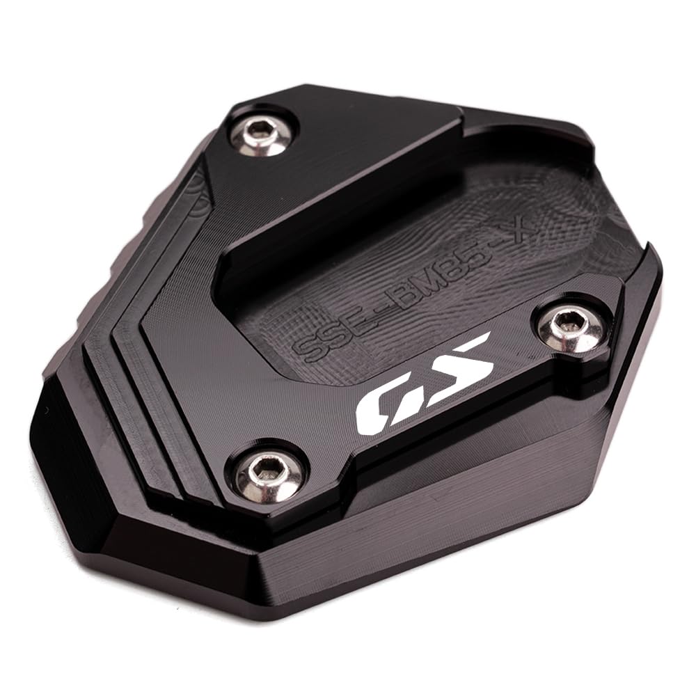 Adatto per B&MW F800GS F900GS F850GS F750GS ADVENTURE Piastra cavalletto laterale per moto CNC Estensione cavalletto laterale F850 GS Adventure F 750 850 GSA F 900 GS ADV (nero)