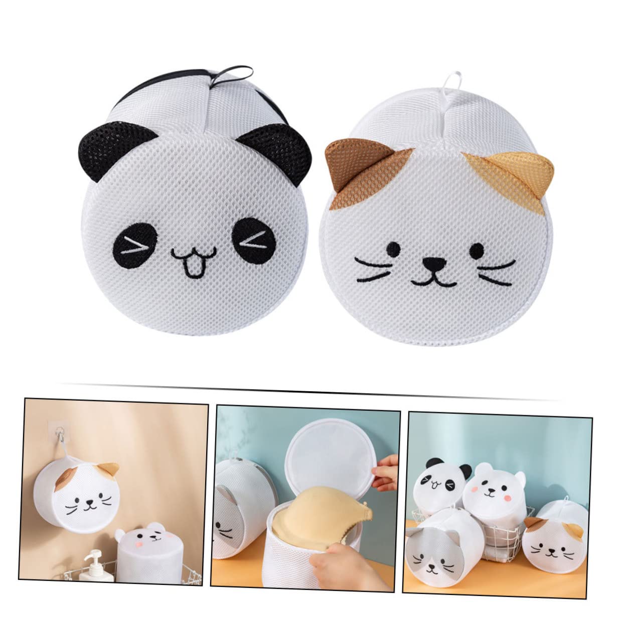 Alipis 6stücke Wäschenetze Für Waschmaschine Cartoon Katzen Design Für Unterwäsche Und Socken Atmungsaktives Mesh Material Für Empfindliche Textilien Gelbe Katzenmuster