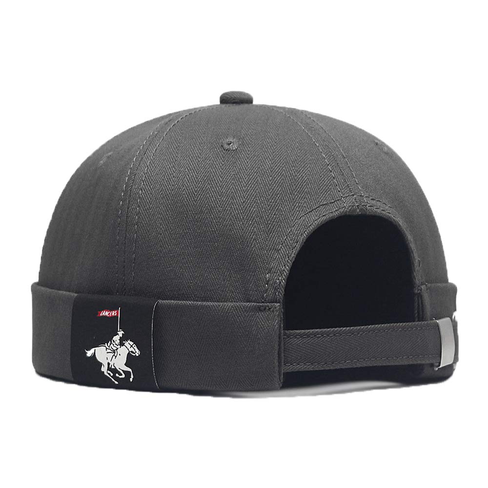 YAMEEDocker-Cap Herren mütze Docker Mütze Seemannsmütze Hafenmütze Bikercap Basecap ganzjährig Tragbar Hat Brimless Hat Rolled Cuff Harbour Hat