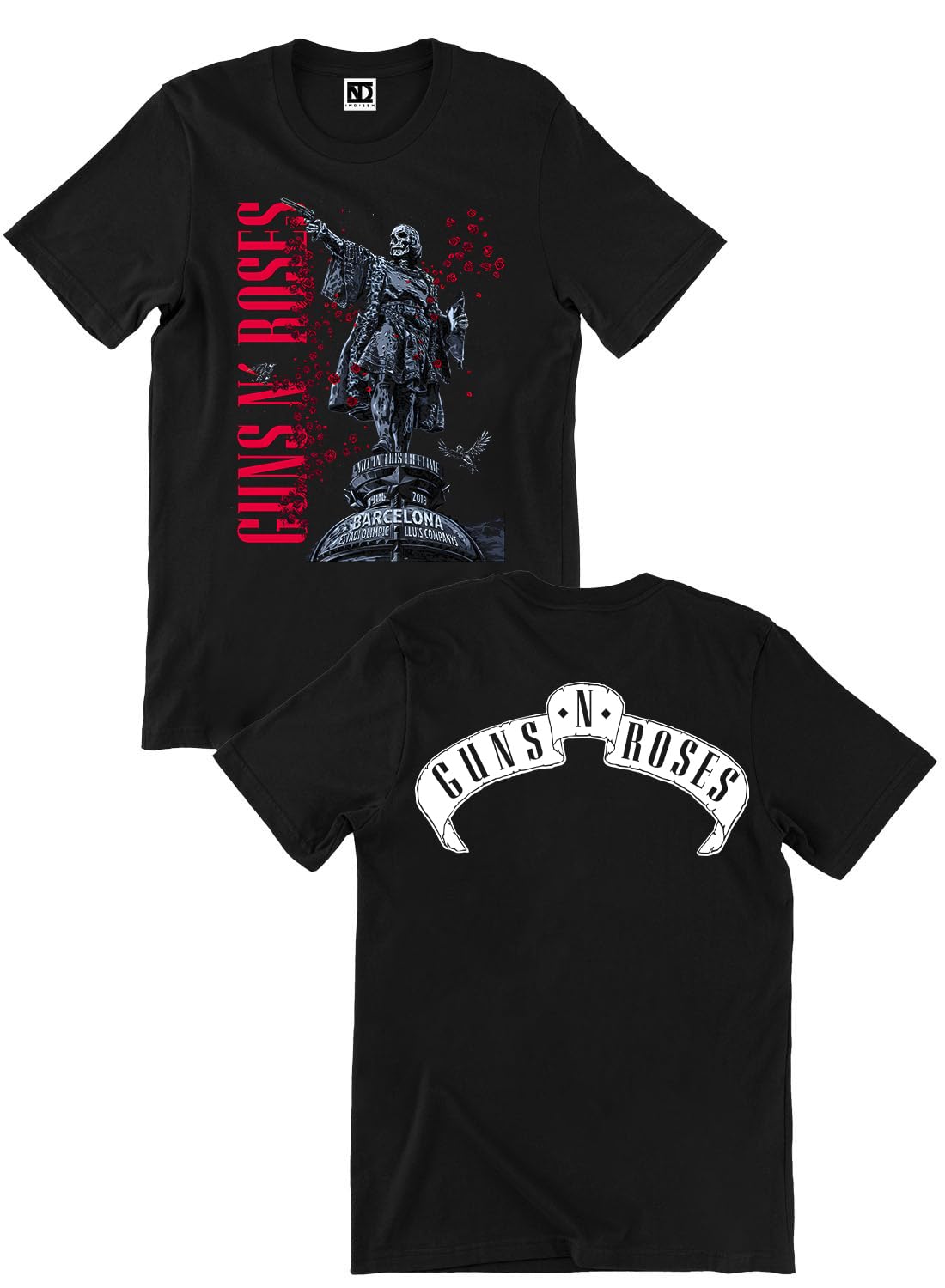 Unisex Regular Fit Music Front & Back Graphic Printed Cotton Half Sleeve T-Shirt |(M0-21)