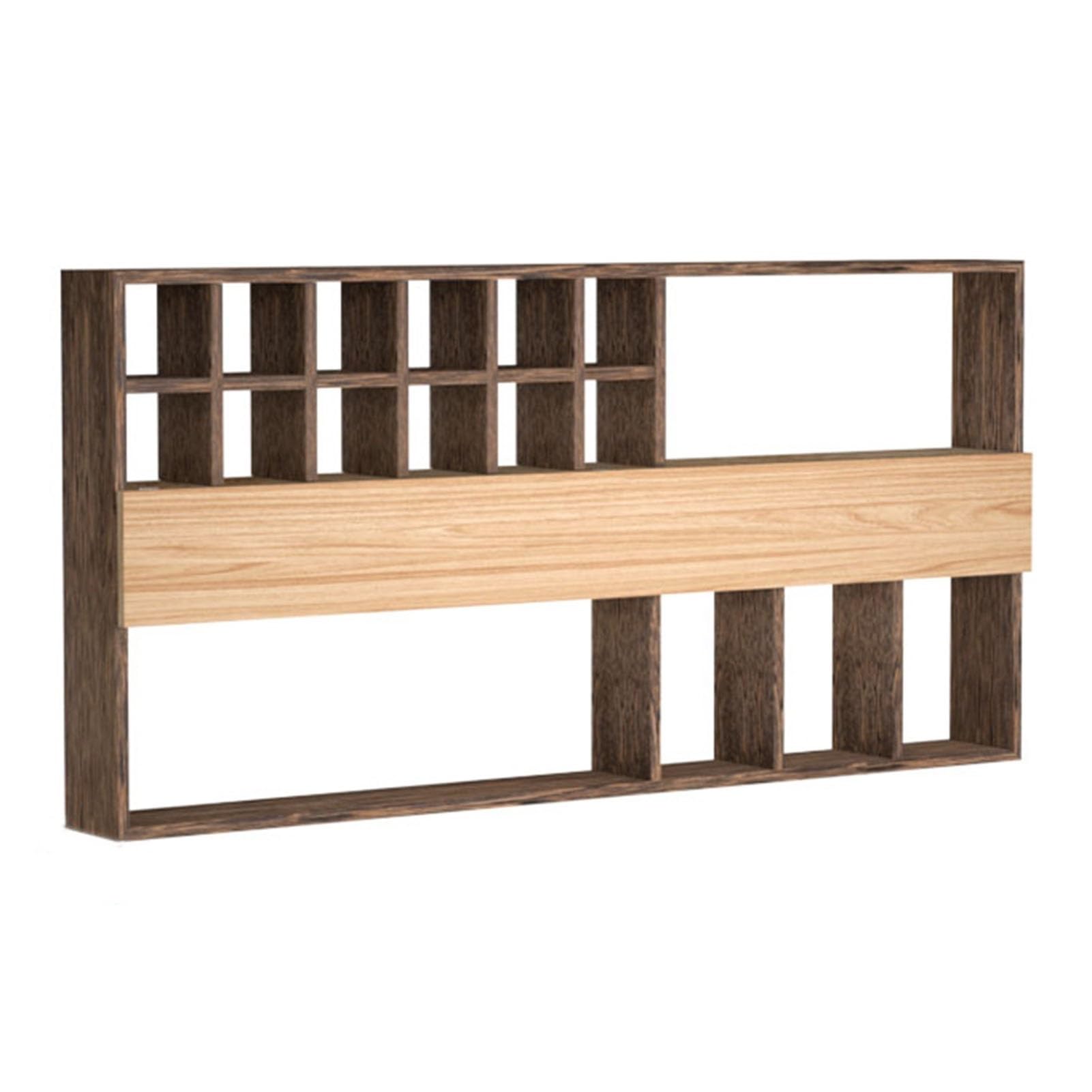 Supporto da parete Tea Cabinet Paulownia Legno Storage Rack con Porte Magnetiche Vintage Teapot Display Scaffale per Soggiorno Cucina Studio Stile antico Decorazione Leggermente Bruciata Finitura Comp