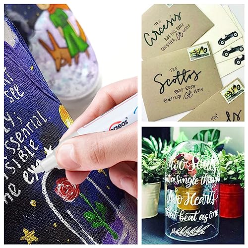 Overseas ACS001-1B1W Permanent Paint Pens Paint Markers thumb #5