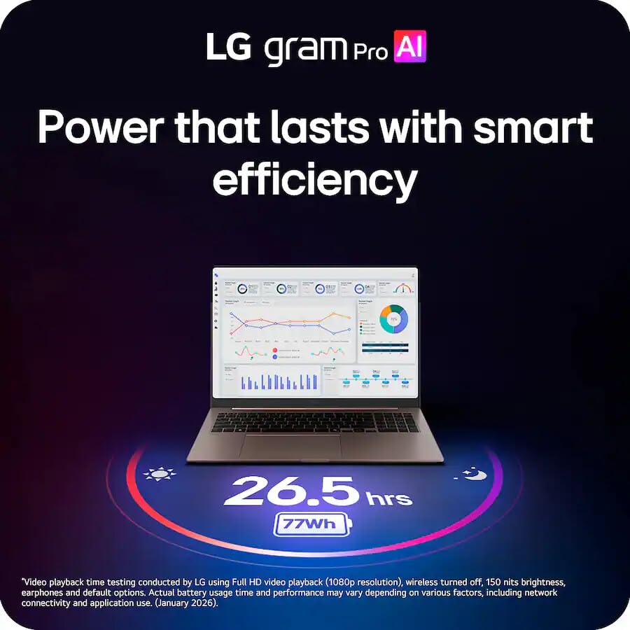 Image of LG gram Max 17 Inch Touchscreen Laptop, Intel Core Ultra 7 355, 32 GB RAM, 4 TB SSD, WQXGA IPS Display, WiFi 7, Thunderbolt 4, Backlit KB, AI Copilot+ PC, Lightweight Business Notebook, Windows 11 Pro