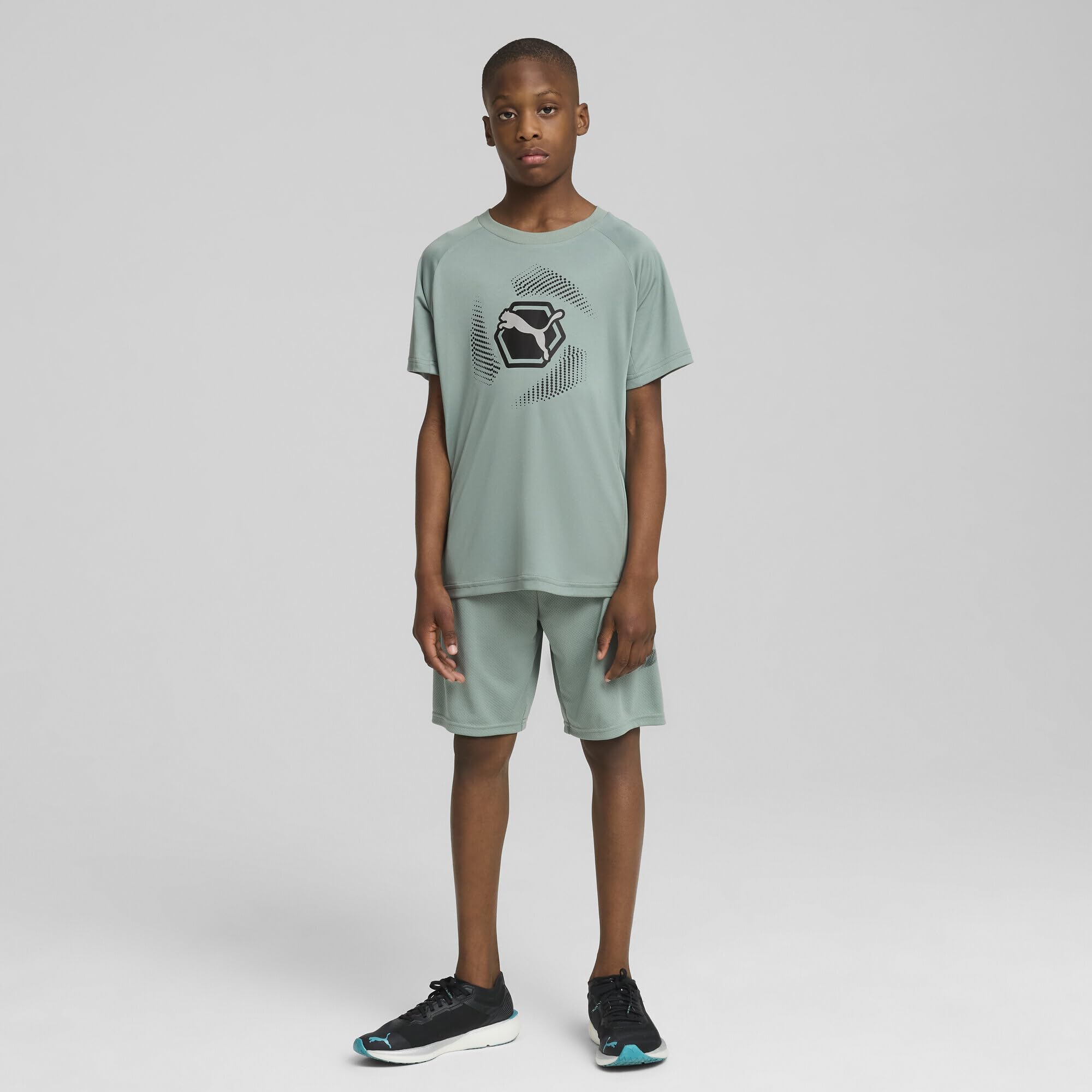 PUMA Active Sports Graphic Poly Tee B T-Shirts Garçon (Lot de 1)
