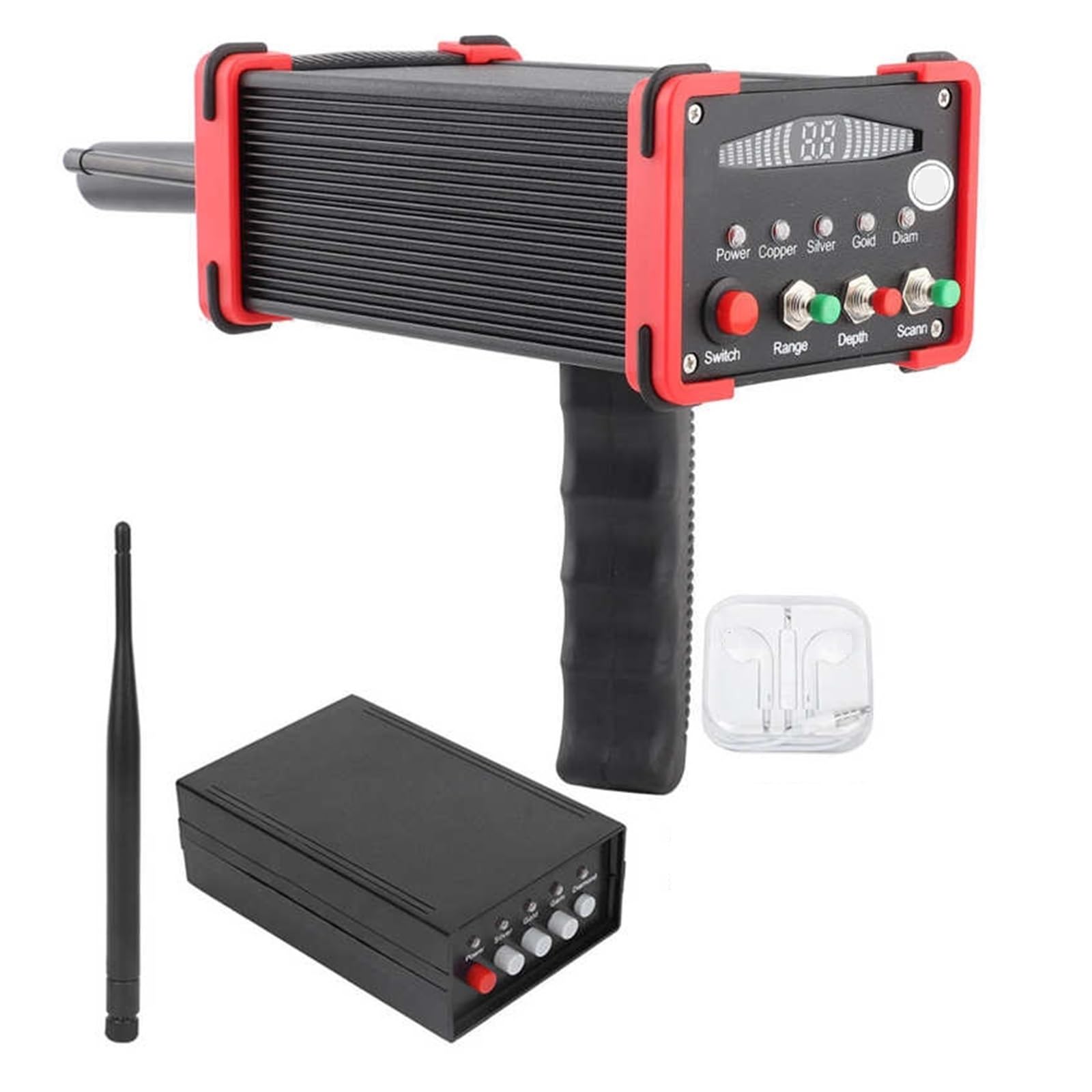 Metal Detector Sotterraneo For Grandi Aree A Lunga Distanza Rilevamento Di Oro E Argento Strumento Ricerca Rilevatore Rilevamento Sensibile Precisione