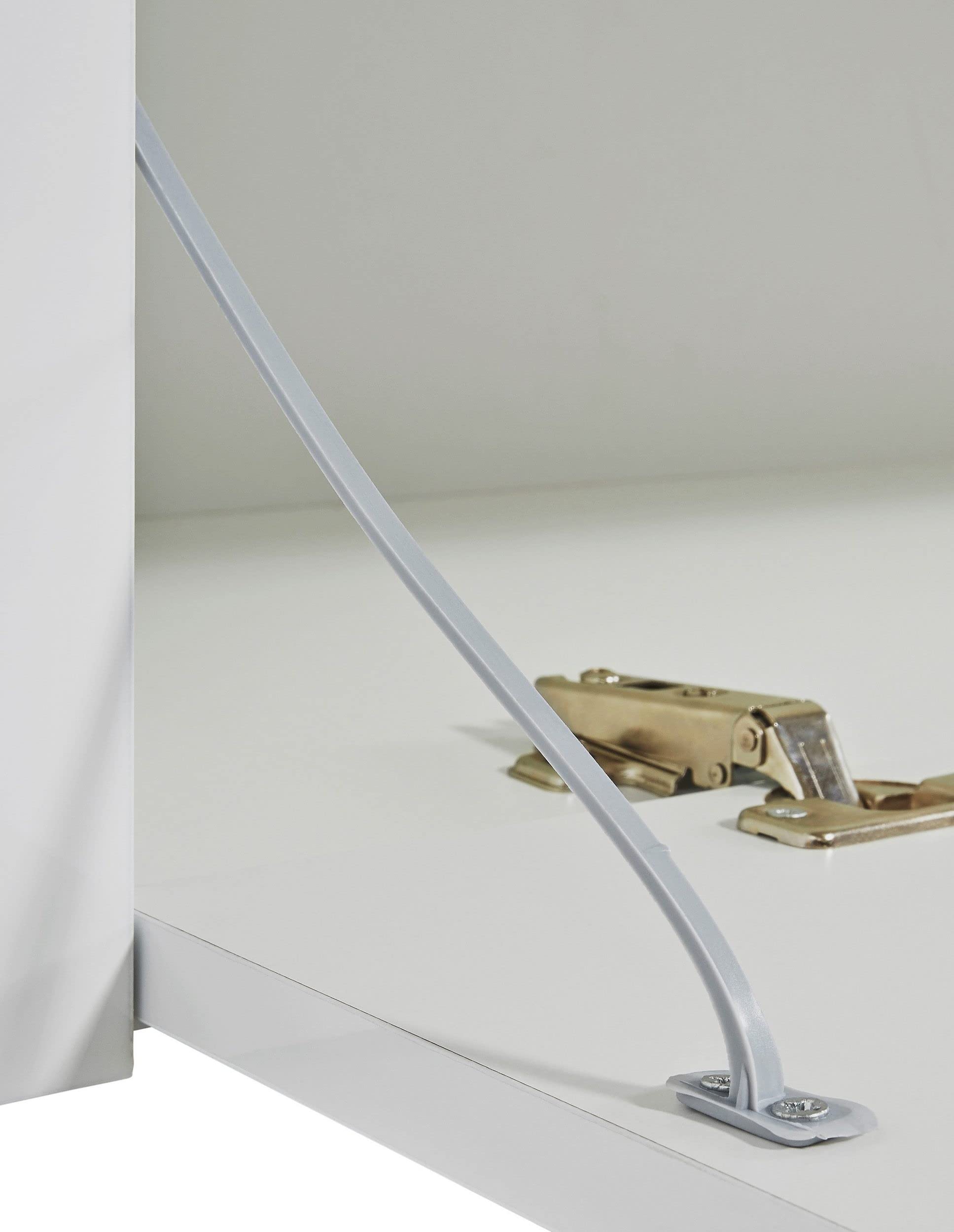 Web Convenienza Mobile TV con 3 Ante - Made in Italy - Mobile Televisore con Ante e Ripiano Vuoto Collezione Frozen per Soggiorno Cucina Sala da Pranzo Design moderno e Spazioso