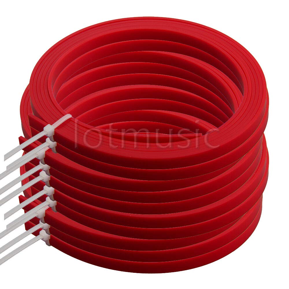 Guitar Parts 10 Red ABS Acoustic Guitar Binding Purfling