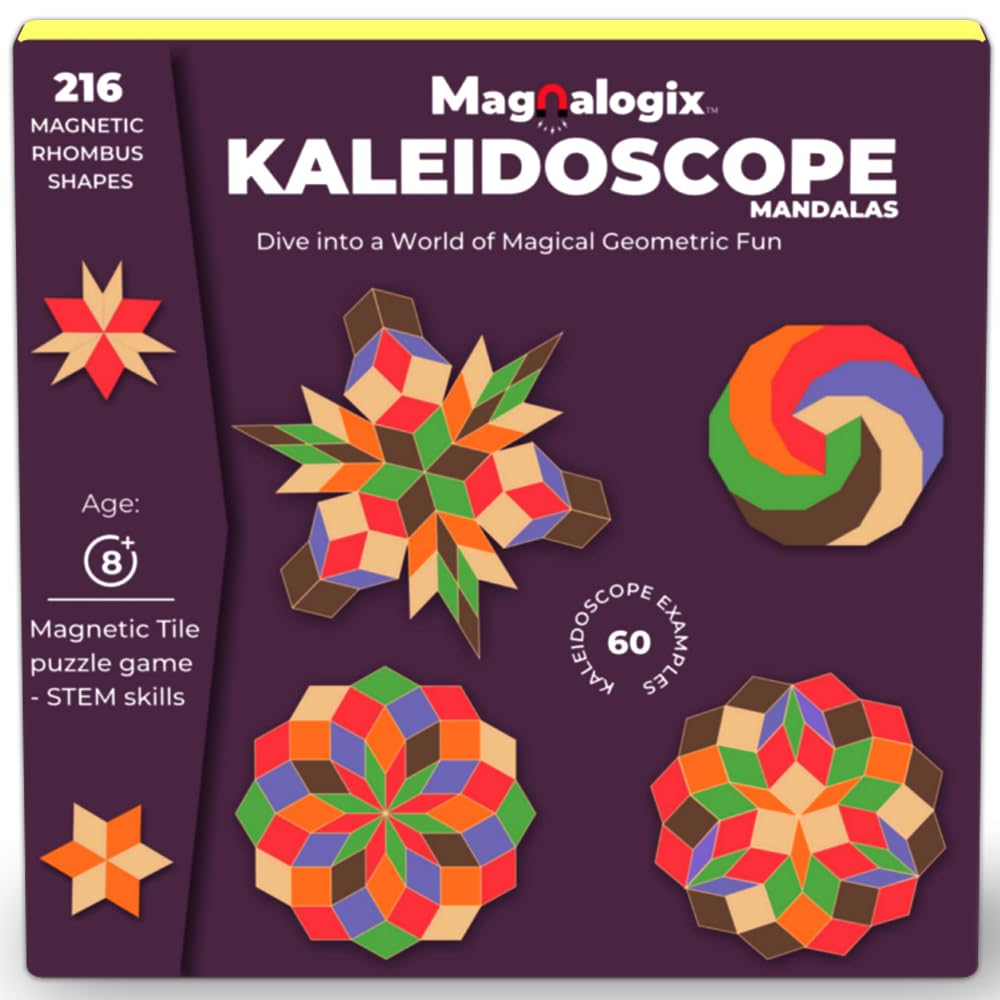 PELIKAS TOYZ Magnalogix Magnetic Mandala Art Puzzle Game for Kids