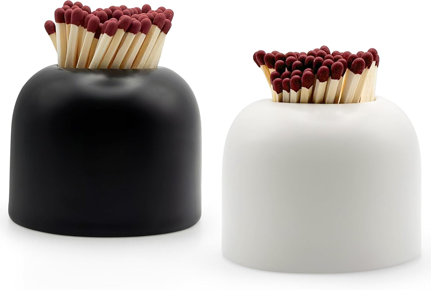 DANTE Ceramic Match Holder with Striker Set of 2