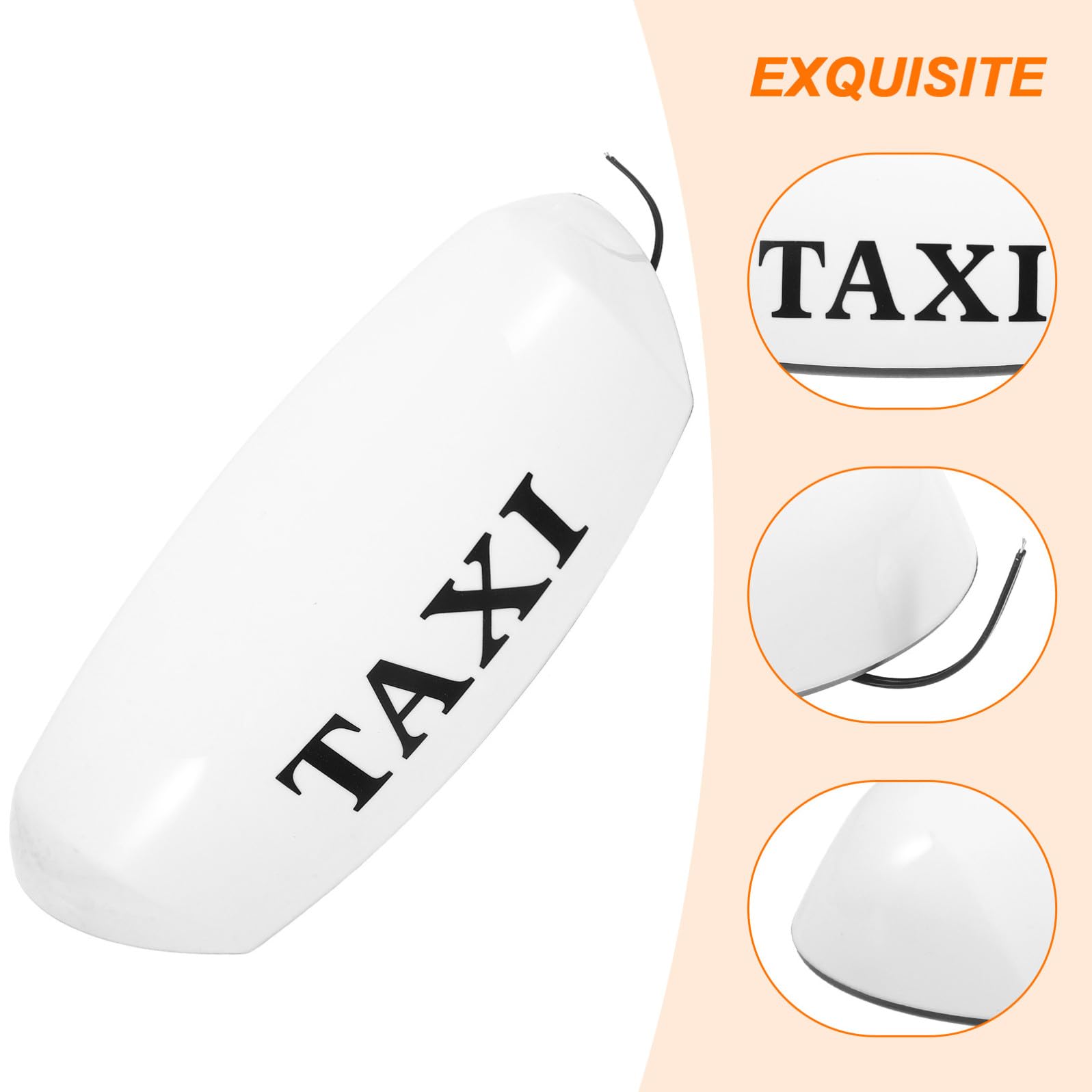 Ciieeo Lampada da Taxi Magnetica per Auto 12v Alta Luminosità e Materiale Pp Antiscossa per Guida Notturna Sicura e Visibile