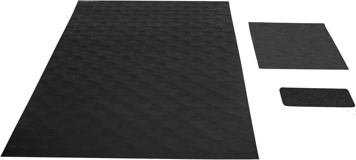 G-Floor New Pet Parent Kit (Midnight Black, Large Size) - Set of 3 Waterproof Vinyl Floor Mats for Kennels, Pet Bowls, Play Areas, and More!