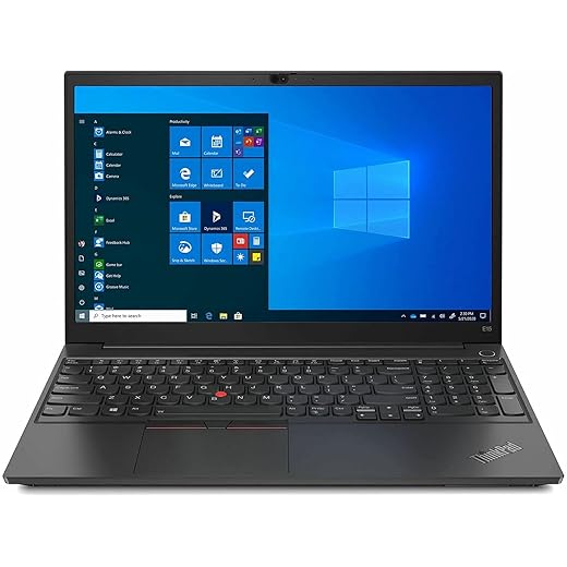 Lenovo ThinkPad E15 G2 15.6" Touchscreen Notebook, Intel Core i7-1165G7, 16GB RAM, 512GB SSD, Full HD 1920 x 1080, Intel Iris Xe Graphics, Windows 10 Pro, Glossy Black (20TDS06700)