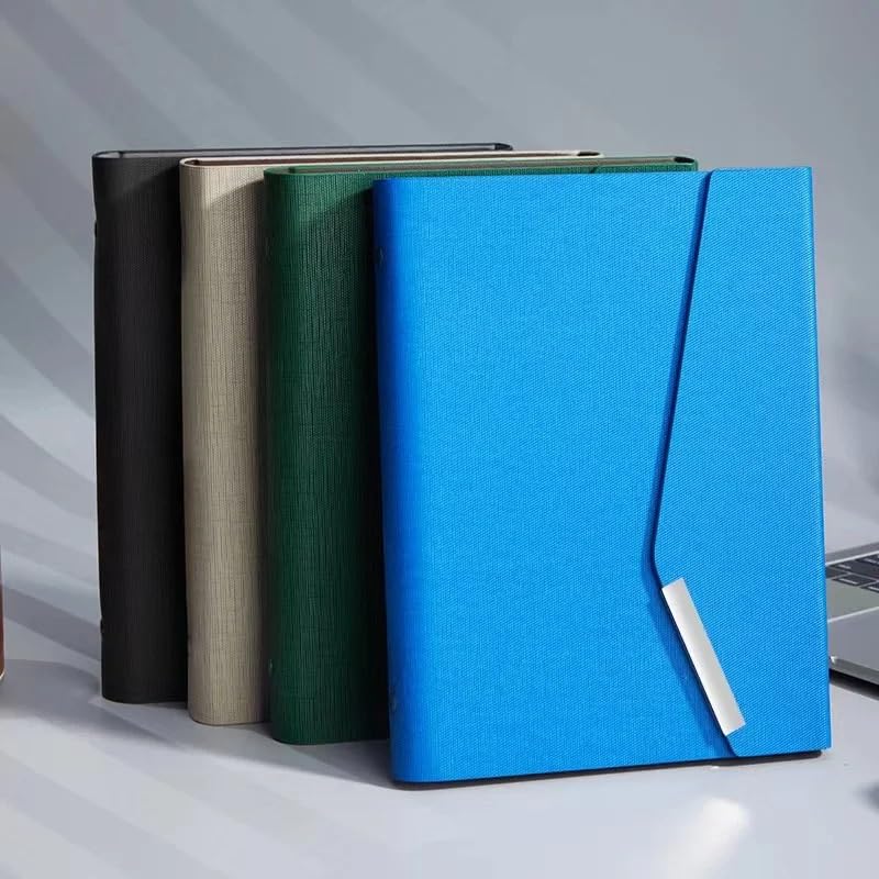 Business Meeting Binder Notebook 6 Holes Line Diary Loose Leaf Notepad Agenda Traveler Journal(G)