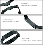 Glasses Spacer Protector for VR 2 Lens Anti-Scratch Ring Glasses Bumper Protecting Myopia Glasses from Scratching VR Lens Protector Accessories Compatible for VR2