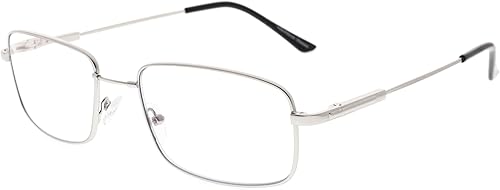 Miniatura 10 de BFOCO Gafas de lectura progresivas para mujeres y hombres, lentes multienfoque con bloqueo de luz azul con lectores de bisagra de resorte (Gunmetal,