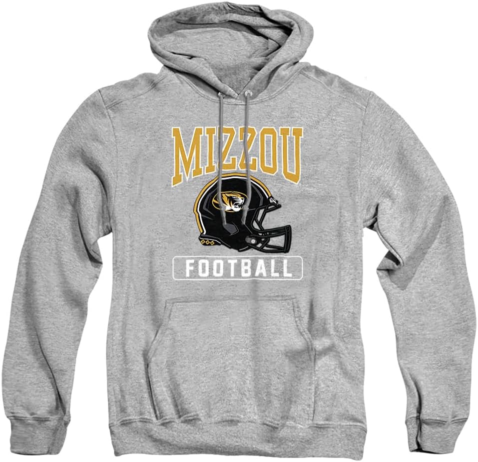 University of Missouri Official Football Helmet Unisex Adult Pull-Over Hoodie