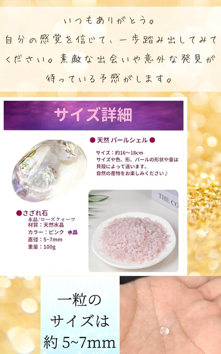 Amazon.co.jp: UTST 【プロ監修商品】 さざれ石 セット パールシェル