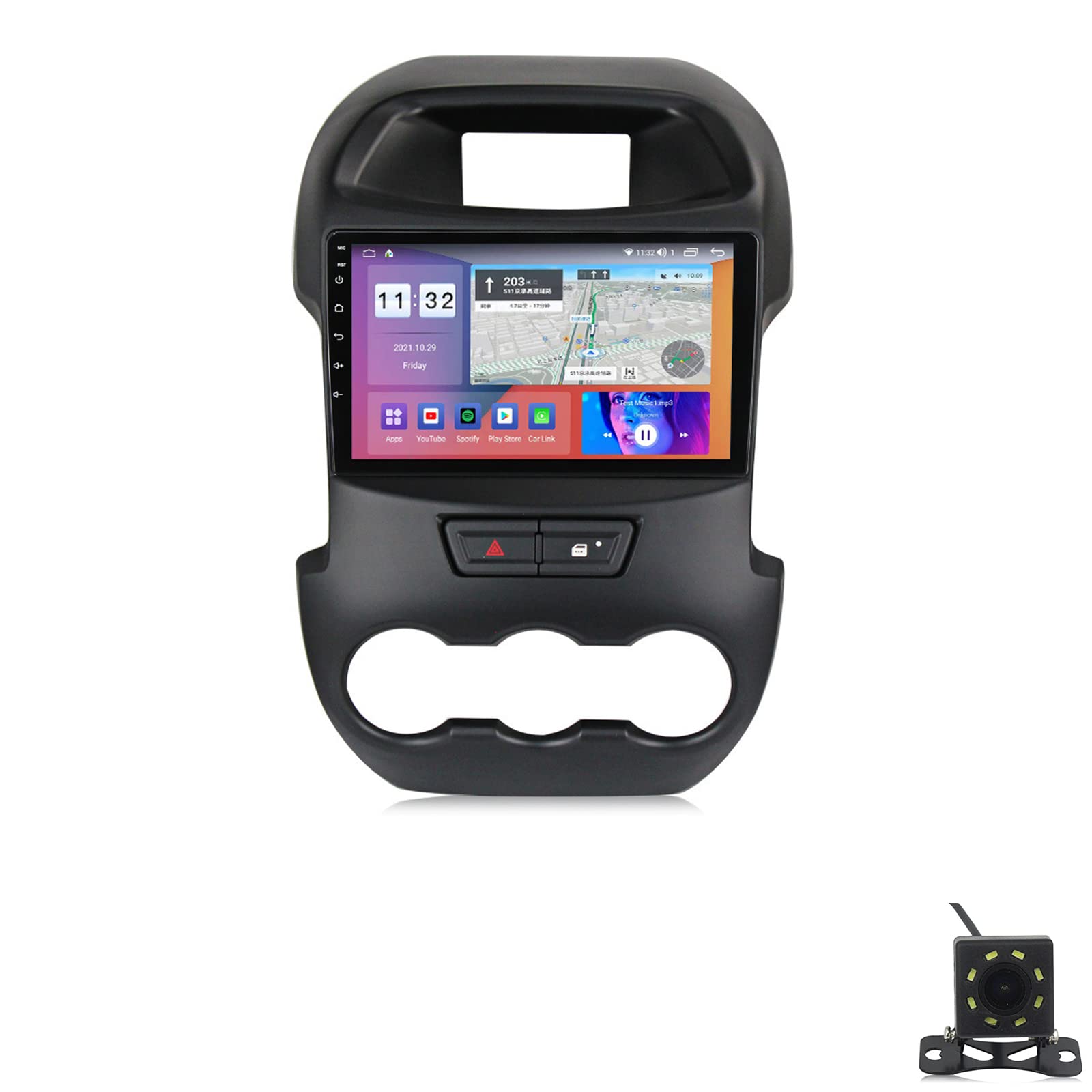 Autoradio Android 11 Per Kia Picanto 2007-2011 - Touchscreen 9" Con CarPlay - Foto 8