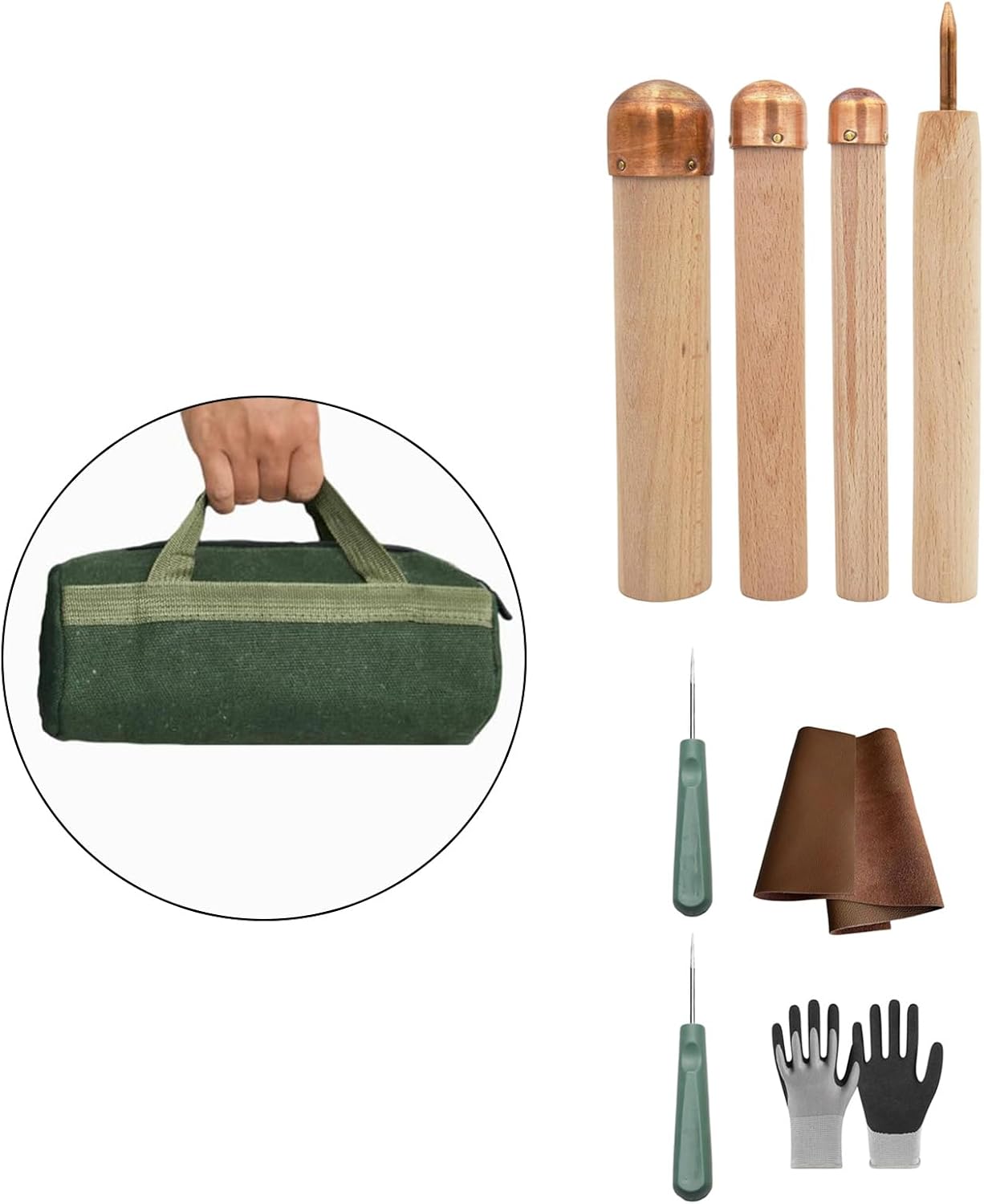 効率的なフリント点火セット 9 個パック。金属とアウトドア緊急事態用の説明書が特徴です。荒野での料理やトレーニングに使用する天然素材