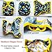 Sigzagor Newborn Baby Diaper Nappy Cover 4.4lbs to 10lbs For Girls (Colorful Hear)