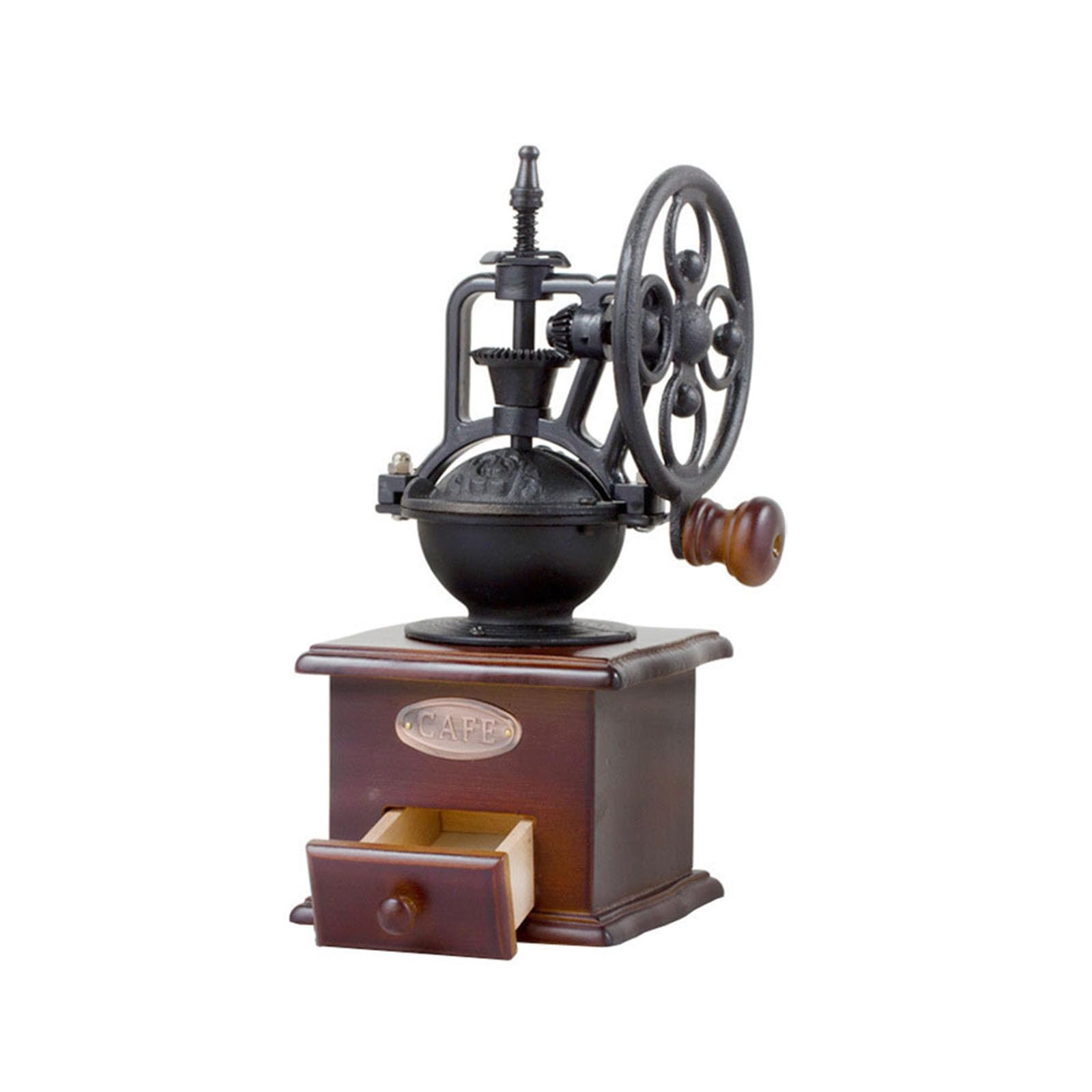 UOOD Handmatige koffiemolen, vintage stijl Great Gift Houten Koffie Grinder Roller Graan Molen Hand Crank Coffee Grinders - Classic Perfect cadeau