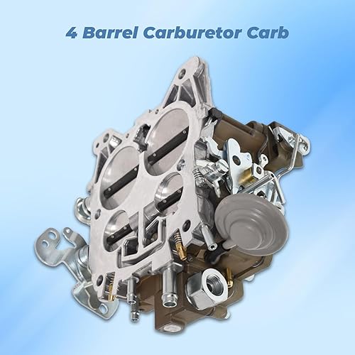 Miniatura 2 de LABLT Carburador de repuesto de 4 barriles para Chevrolet Chevy GMC Cadillac Quadrajet 4MV Motores 327 350 427 454 1966-1973 Estrangulador mecánico