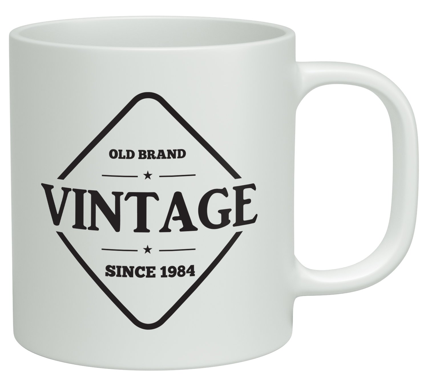 Shopagift Old Brand Vintage Since 1984 Birthday Gift White 10oz Novelty Gift Mug Cup