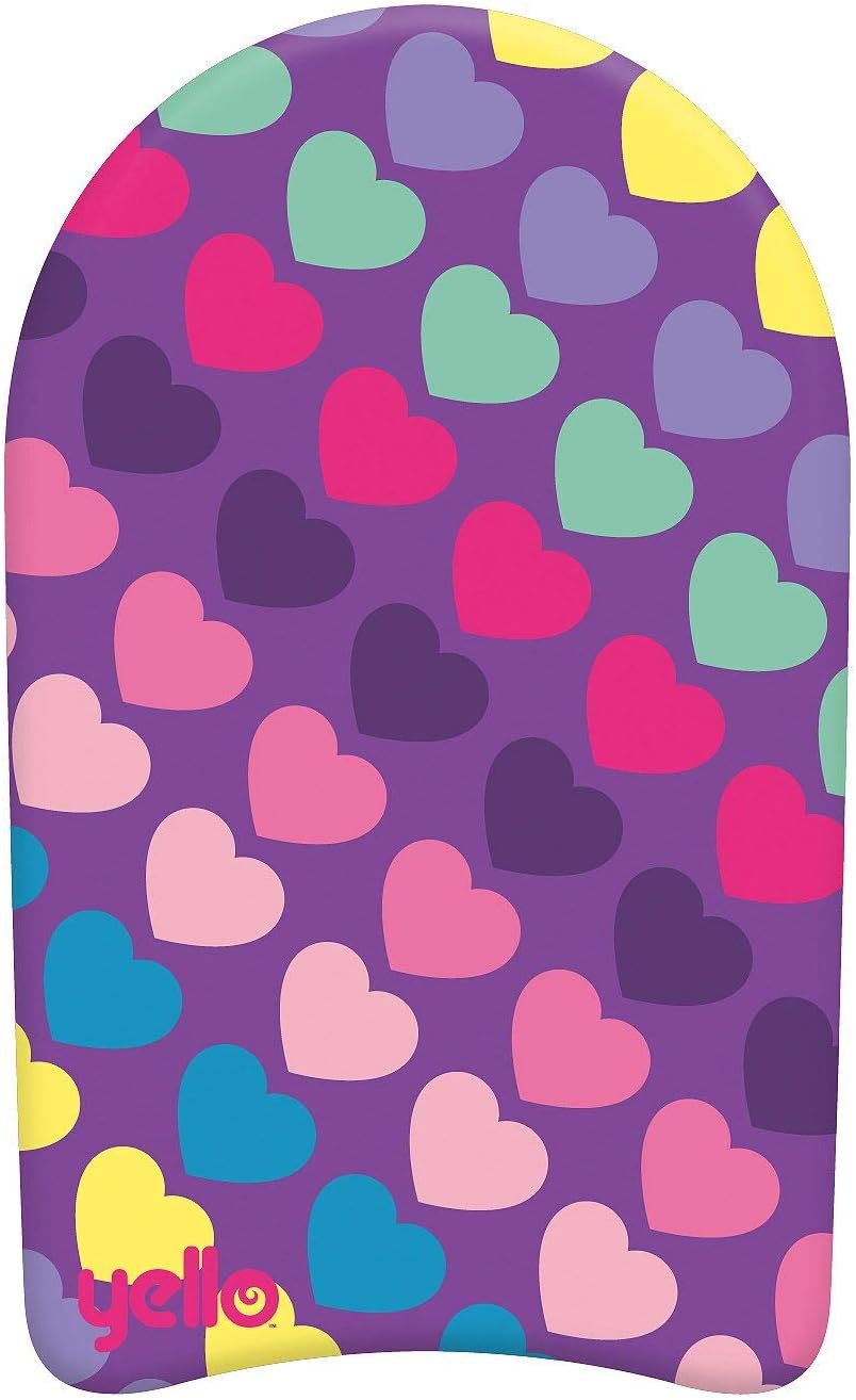Yello Children's EPS Kick Board Float Swimming Aid 19 Inch - Choice of 3 Designs (Hearts)