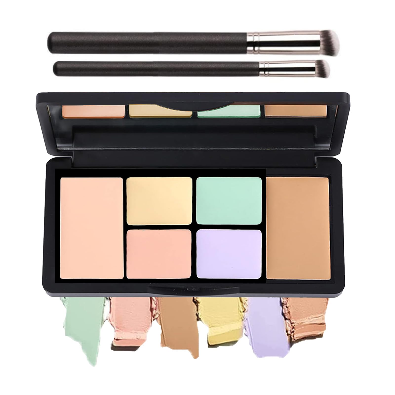 6 In 1 Color Corrector Palette Concealer Palette for Dark Circles 01