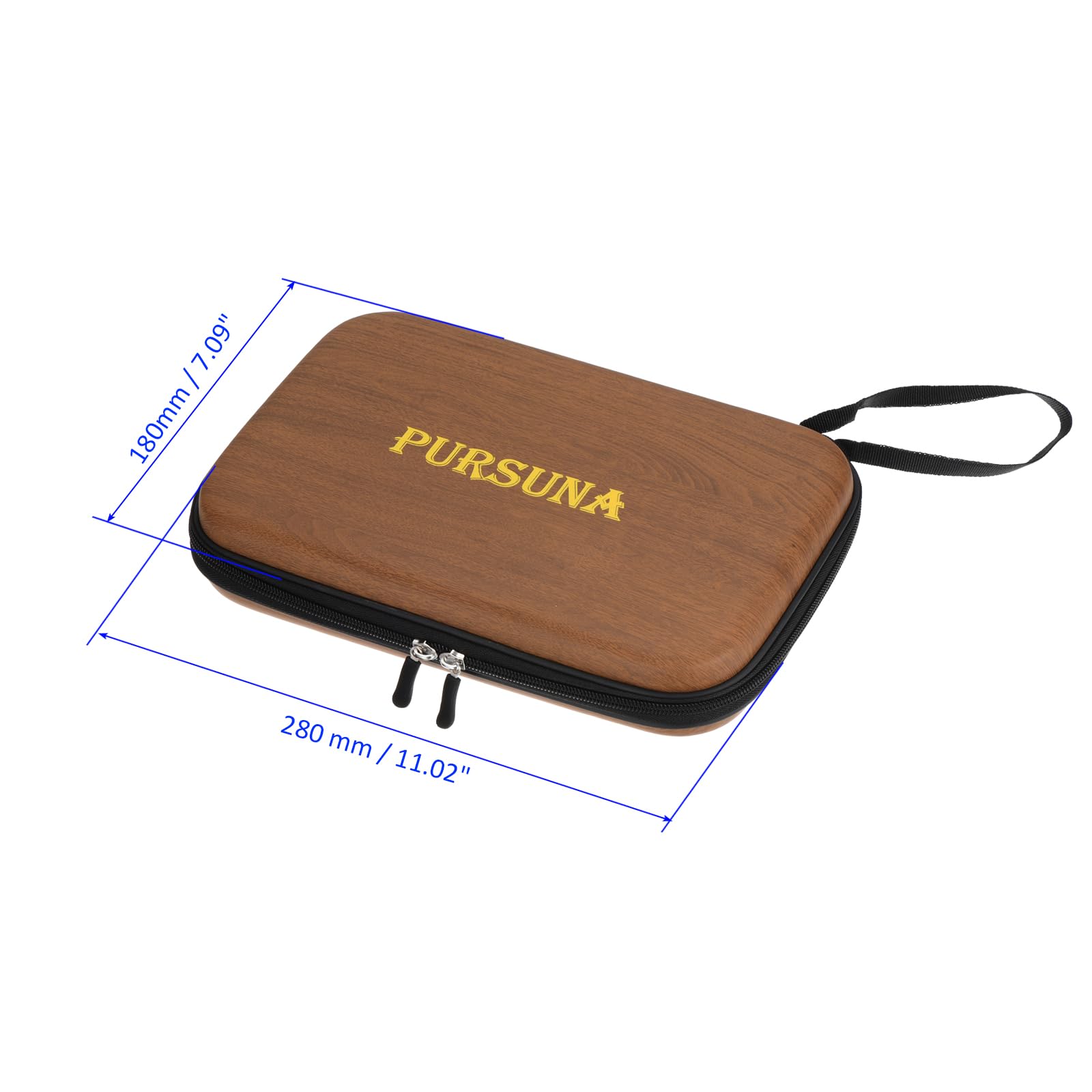M METERXITY Table Tennis Racket Case, Ping Pong Paddle Cover, Square Shape, Apply to Table Tennis Rackets (280 x 180 x 50mm - Image 3