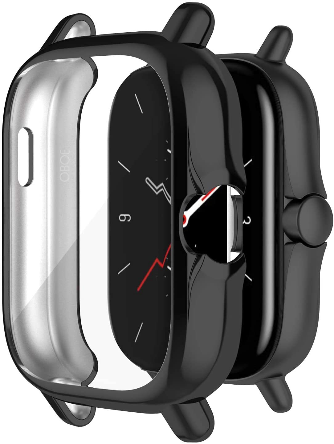 OBOE Screen Protector Case Compatible with Amazfit GTS2/GTS 2e Watch Soft Metal Color TPU Shockproof Cover Thin Bumper Shell Protector (Black) (OBAMZGTS2B) (B0993JPP64) Amazon Price History, Amazon Price Tracker