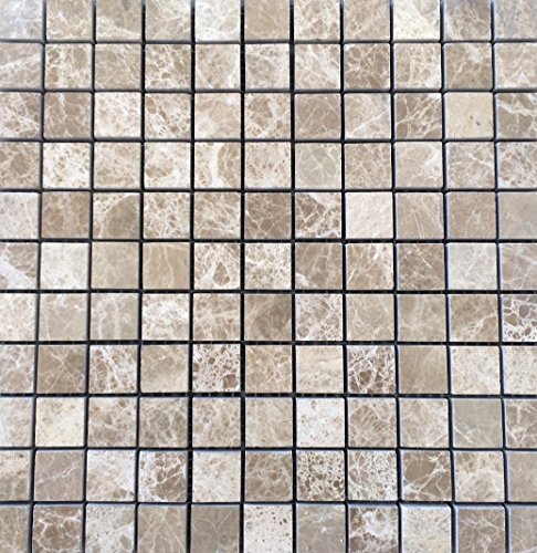 Emperador Light Brown 1x1 Polished Premium Marble Mosaic Tile, Shower Walls, Flooring, Bathroom Emperador Light Brown 1x1 Polished Premium Marble Mosaic Tile, Shower Walls, Flooring, Bathroom