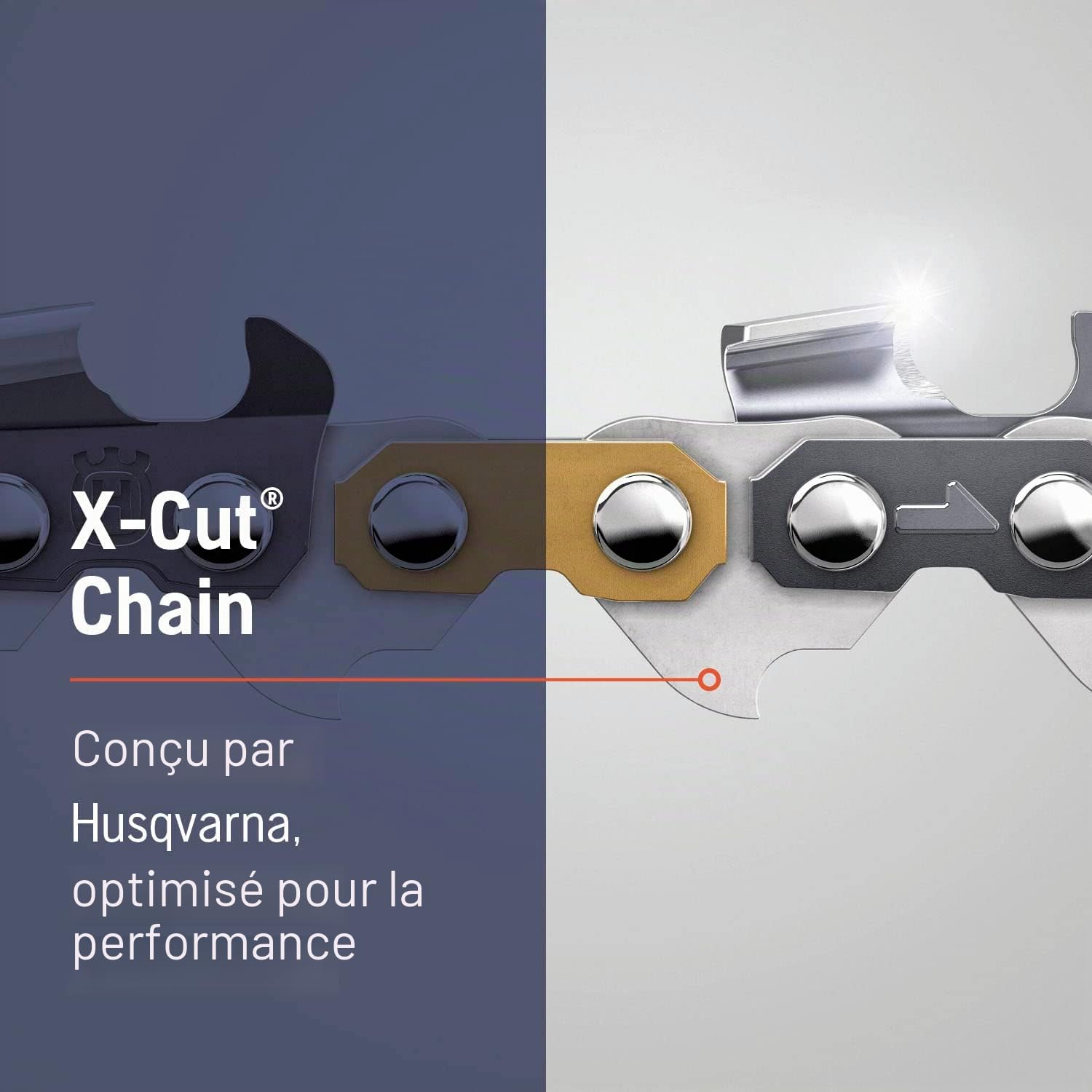 Husqvarna Chaîne de tronçonneuse S83G 18, pas de 3/8", calibre .050, 68 maillons d'entraînement